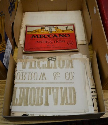 Lot 325 - A Quantity of Advertising Broadsides of Westmorland Interest (farm sales etc.) and An Early Meccano