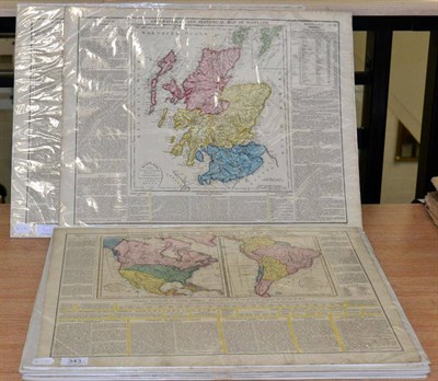 Lot 343 - A Collection of Twelve Maps from Lavoisne's Historical Atlas 1828. handcoloured, published by...