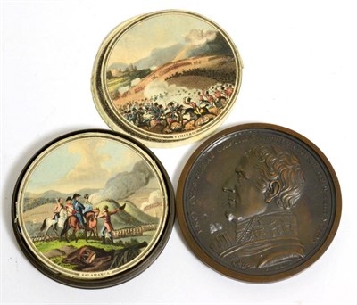 Lot 371 - The Battles of the British Army in Portugal, Spain and France, 1815, a bronze case in the form of a