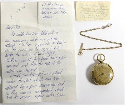 Lot 554 - An 18ct Gold Pocket Watch, signed Geoe Lowe, Chester, 1817, lever movement signed and numbered...