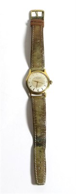 Lot 558 - A Gold Plated and Stainless Steel Automatic Centre Seconds Wristwatch, signed Favre Leuba,...