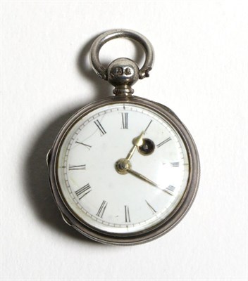 Lot 585 - A Miniature Verge Pocket Watch, 19th century, gilt fusee movement, pierced balance bridge,...