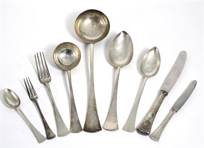 Lot 784 - A Composite Service of Austrian Silver Flatware, various makers, 800 Standard, circa 1900,...