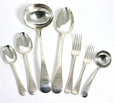 Lot 789 - A Composite Service of Old English Pattern Flatware, various makers, London and Sheffield...