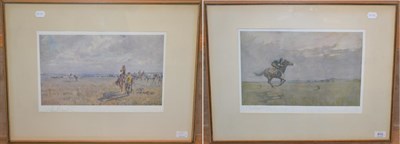 Lot 910 - After Lionel Edwards (1878-1966) Training horses Signed in pencil, a colour reproduction...