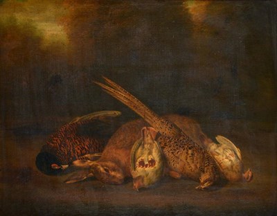 Lot 924 - Follower of Benjamin Blake (c.1790-c.1830)  Still life of a hare, pheasant and grouse Oil on...