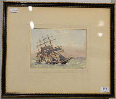 Lot 926 - Arthur Briscoe RE, RI (1873-1943) ";Wind"; Signed, titled and dated (19)35, watercolour, 17cm...