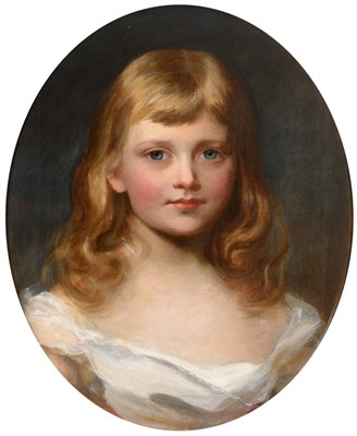 Lot 963 - Henry Weigall Jnr. (1829-1925)  ";Portrait of Prince Adolphus of Teck, as a boy, head and...