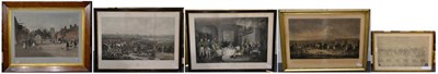 Lot 999 - W H Simmons after Anson A Martin ";The Bedale Hunt";  Engraving, together with the accompanying key