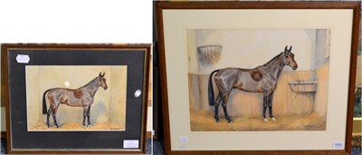 Lot 1003 - Dorothy Margaret (1900-1992) & Elizabeth Mary (1900-1988) Alderson ";Good Luck"; standing in a...