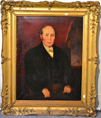 Lot 1010 - * Warner (19th century)  Portrait of John Gill (1799-1853), seated, half length reputedly a...