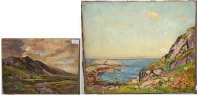 Lot 1018 - Herbert Royle (1870-1958) ";The Landing Place, Rona";  Signed, inscribed on label verso, oil on...