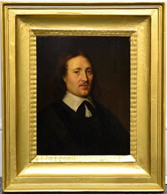 Lot 1027 - Manner of Cornelius Jonson (1593-1661)  Portrait of a gentleman, head and shoulders, wearing a...