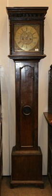 Lot 1063 - An Oak Eight Day Longcase Clock, signed Peter Hathornthwaite, Kirkby Lonsdale, circa 1720, flat top