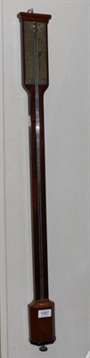 Lot 1087 - A Russian Stick Barometer, signed G.Bielau, St Petersberg, late 19th century, exposed mercury...