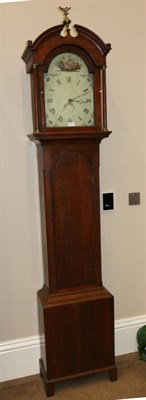 Lot 1091 - A George III Thirty Hour Oak Longcase Clock, William Terry, Richmond, circa 1800, with moulded...