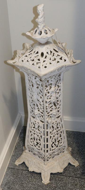 Lot 1163 - A Victorian Cast Iron Heater, stamped THE HIGHGATE, registration number 25325?, with removable...