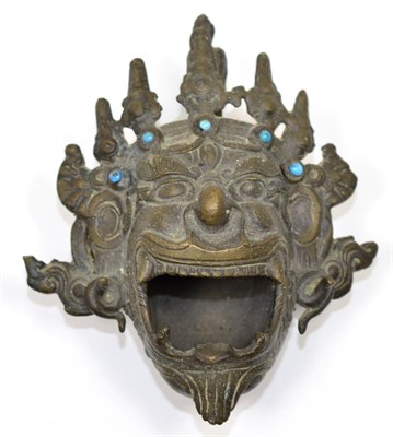 Lot 209 - A South East Asian Bronze and Turquoise Censer, in 17th century style, in the form of a...