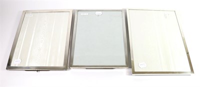 Lot 313 - Three Large Rectangular Silver Photograph Frames, various makers, London and Birmingham...