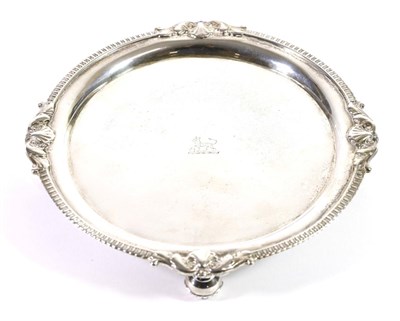 Lot 319 - A George III Irish Silver Small Salver or Card Tray, James Scott, Dublin, 1812, retailed by...