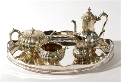 Lot 326 - A Victorian Silver Four Piece Tea and Coffee Service; William Wrangham Williams, London 1860,...