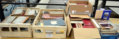 Lot 350 - Five Boxes of Books, including Sowerby's Botany, Morris's Birds, an early Herbal (defective)...