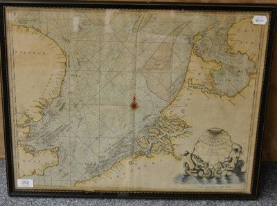 Lot 352 - Collins (Captain Grenville) North Sea with English East Coast and Low Countries, 1693 or later,...