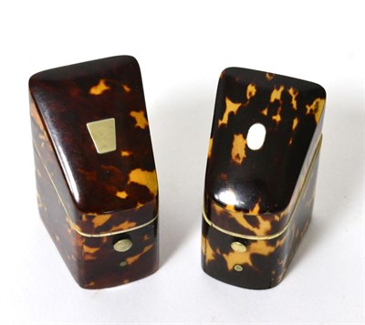 Lot 368 - Lund of Cornhill, London Tortoiseshell Needle Case, with hinged cover, stamped to the interior;...