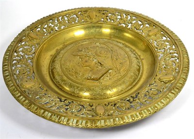 Lot 370 - A 19th Century Bronze Charger in the Renaissance Style, the central domed circular panel cast...