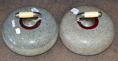 Lot 459 - A Pair of Ailsa Craig Granite Curling Stones