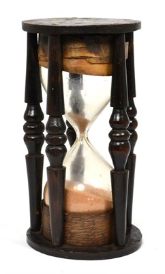 Lot 506 - An Early 19th Century Treen Turned Hour Glass, 22cm high