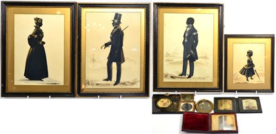 Lot 539 - Frederick Frith (1819-1871): A Silhouette Portrait of A J Lambe, signed to lower right,...