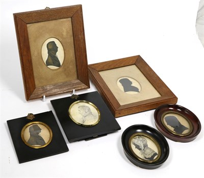 Lot 553 - English School (early 19th century): Miniature Bust Portrait of Joseph Holmes, pencil, oval,...