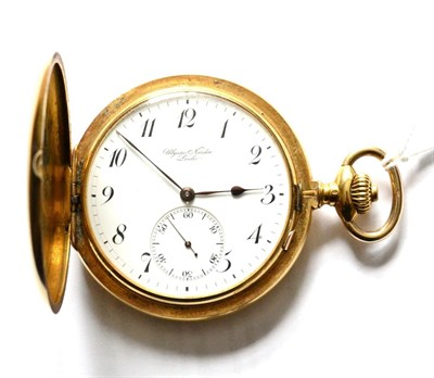 Lot 559 - An 18ct Gold Full Hunter Pocket Watch, signed Ulysse Nardin, Locle, circa 1910, chronometer...