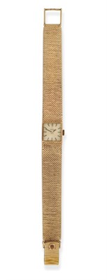 Lot 566 - A Lady's 9ct Gold Wristwatch, signed Omega, 1968, (calibre 485) lever movement signed and...