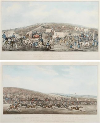 Lot 1011 - Henry Alken (British, 1785-1851) ";Epsom Races: Preparing to Start for the Two Mile Heat";...