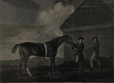 Lot 1018 - George Stubbs (British, 1724-1806)  ";Eclipse the Property of Denes O'Kelly Esqr";  Mezzotint...