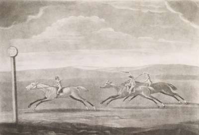 Lot 1021 - Francis Sartorius (British, 1734-1804)  ";A Race over the Beacon Course at Newmarket";...