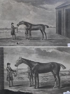 Lot 1027 - Francis Sartorius (British, 1734-1804)  ";Gimcrack"; Mezzotint and etching together with a...