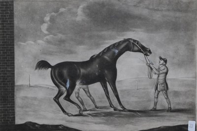 Lot 1028 - Francis Sartorius (British, 1734-1804)  ";Pilgrim"; Mezzotint, plate 250mm by 350mm