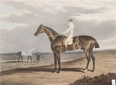 Lot 1033 - John F Herring (British, 1795-1865)  ";Ebor, The Winner of ... St Leger, 1817"; Hand-coloured...