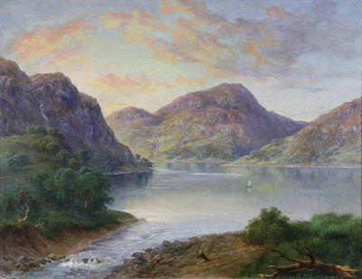 Lot 1053 - McNeil Macleay ARSA (1802-1878) Scottish In the Highlands  Signed and dated 1879, oil on...