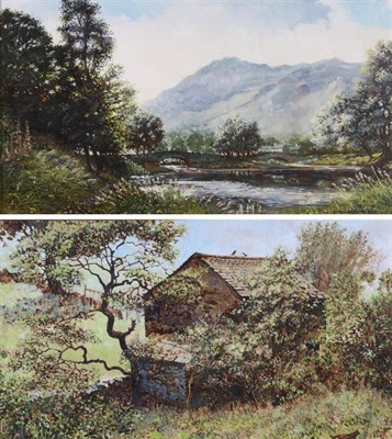 Lot 1092 - Stephen J Darbishire RBA (b.1940) ";Summers Day, Grange in Borrowdale"; Signed, oil on board,...