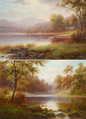 Lot 1116 - Everett William Mellor (1878-1965) ";The Wharfe near Beamsley"; ";Rydal Water, Ambleside"; Each...