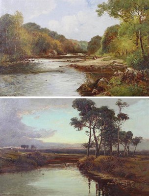 Lot 1149 - William Manners RBA (exh.1890-1920) ";On the Wharfe"; ";Going Home"; Each signed and dated...