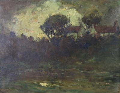 Lot 1153 - George Grosvenor Thomas RSW (1856-1923) The Passing Storm Signed, oil on canvas, 34cm by 44cm