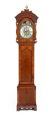 Lot 1268 - A Good Oak and Burr Elm Eight Day Longcase Clock, signed Dollif Rollisson, Halton, circa 1740,...