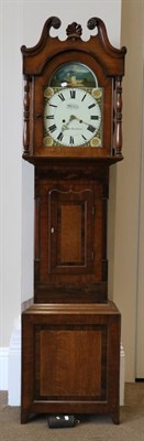 Lot 1280 - An Oak and Mahogany Thirty Hour Longcase Clock, signed Wherley, Bishop Auckland, circa 1840,...