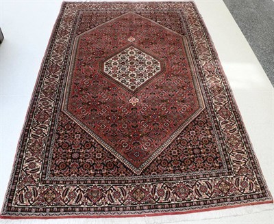 Lot 1316 - Bidjar Rug Iranian Kurdistan, late quarter 20th century The Herati lozenge field centred by an...