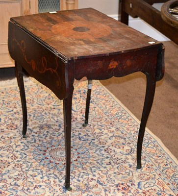 Lot 1488 - A George III Mahogany, Rosewood Crossbanded and Marquetry Inlaid Pembroke Table, in the manner...